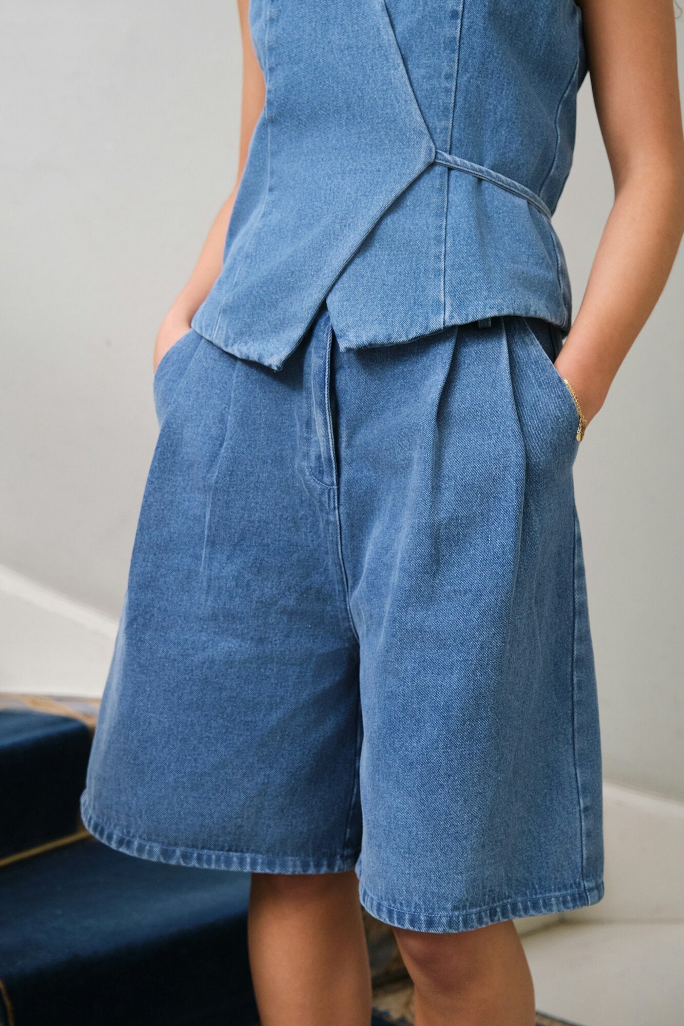 Rosel denimshorts - blå